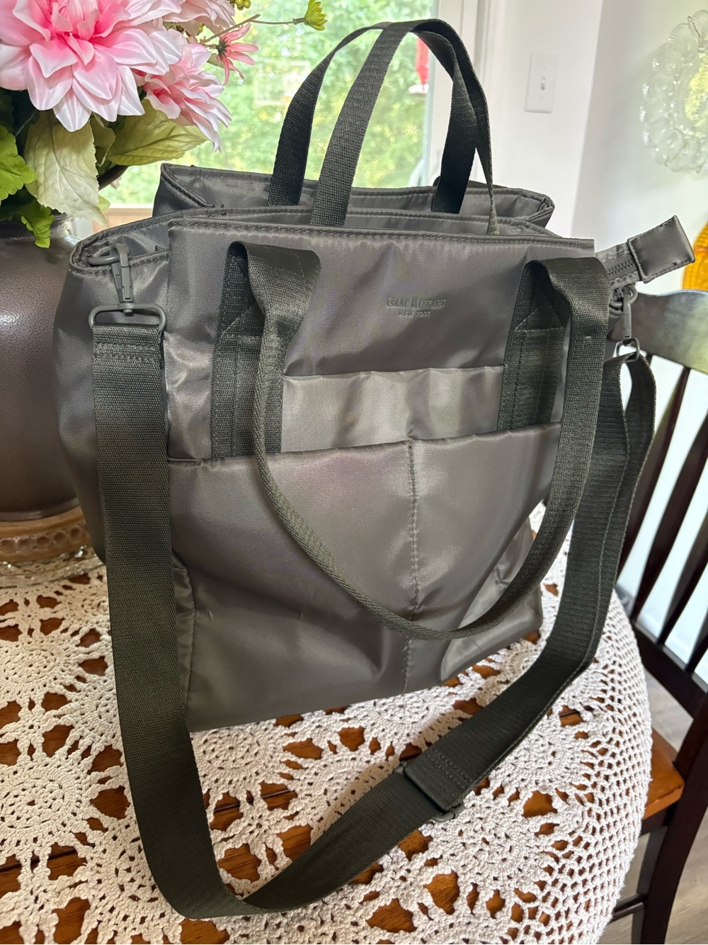 Isaac Mizrahi New York Multi-Compartment Work Travel Student Tote